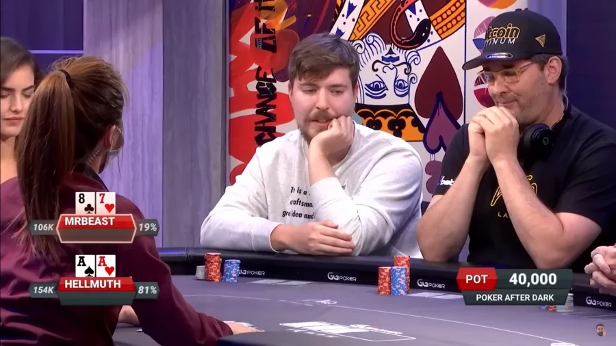 MrBeast получи тежък урок по покер