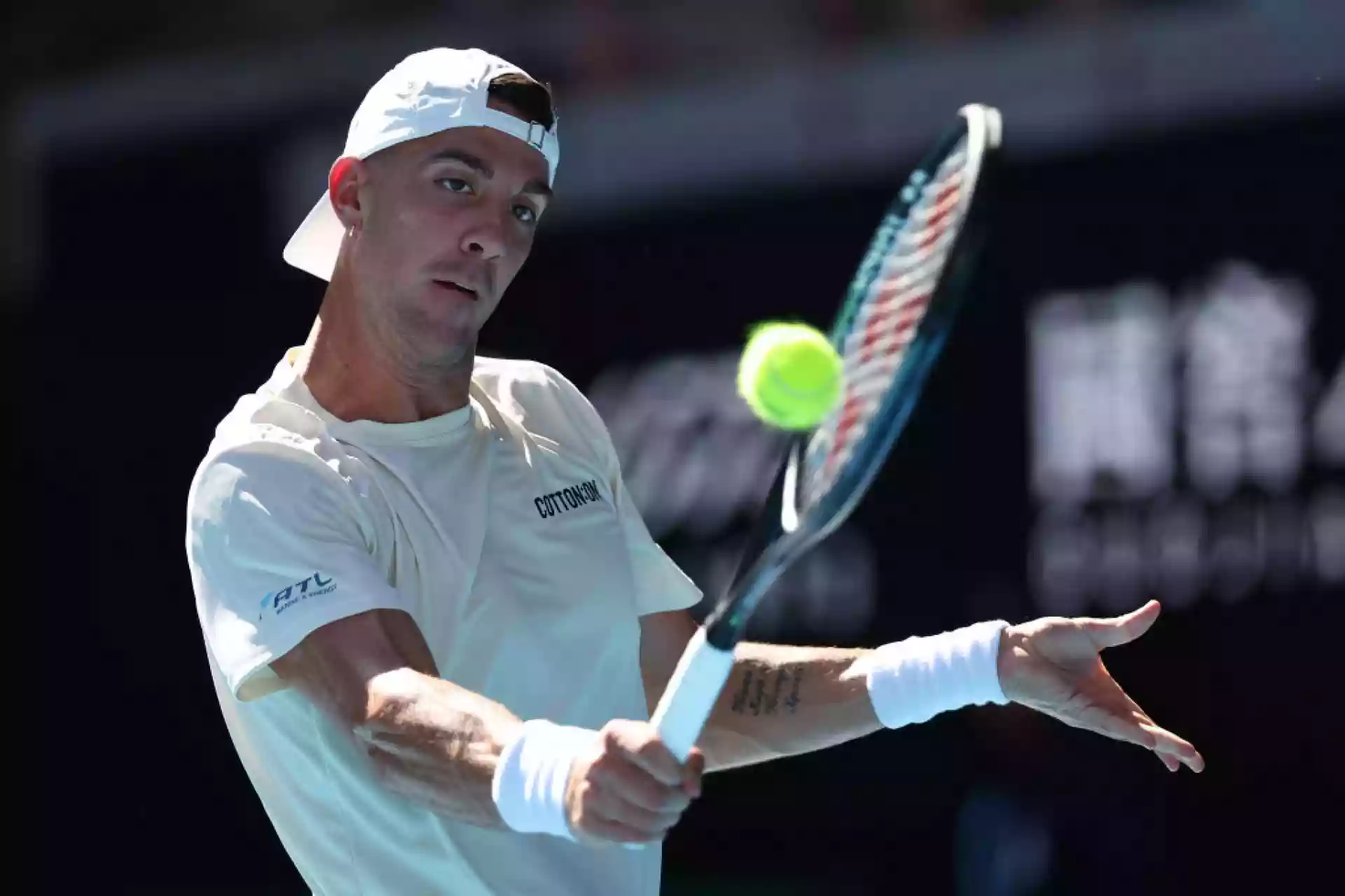Танаси Кокинакис на мач на Australian Open