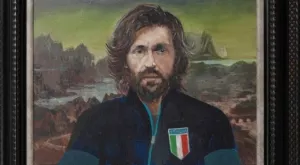Скандален художник нарисува Пирло като Мона Лиза (СНИМКИ)