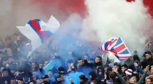 ВИДЕО: Футболна страст в най-чиста форма! Малък фен на Рейнджърс зашемети с отпразнуването на гол 