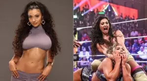 18+! На бавен кадър: Гърдите на кечистка изскочиха при бой - как реагира? (ВИДЕО)