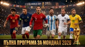 Пълна програма на Световното по футбол 2026 по дати и часове (ОБНОВЕНА)