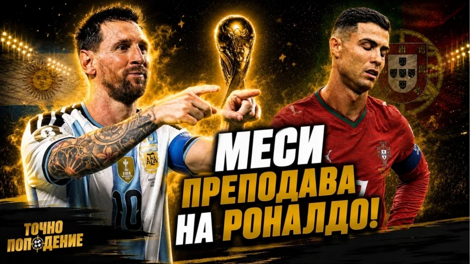 Съдията спаси Меси! Роналдо трябва да напусне Португалия | Точно попадение